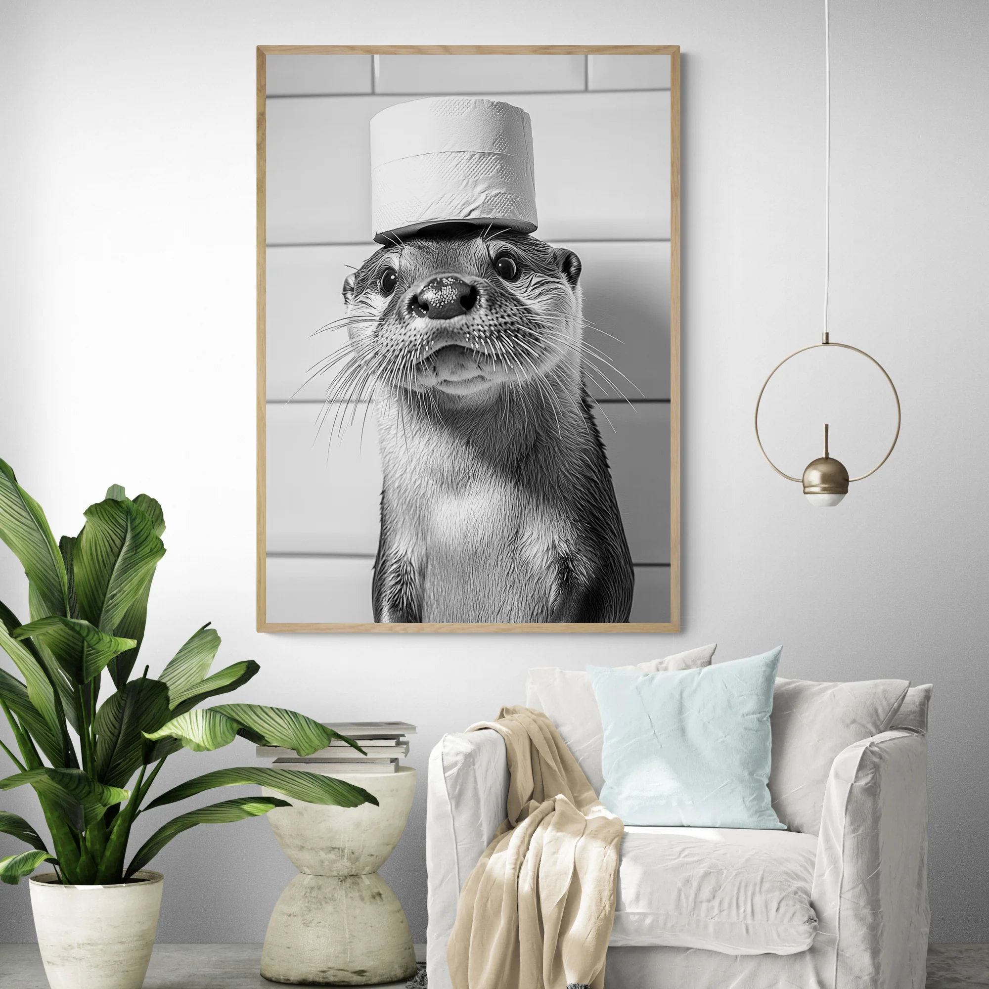 Whimsical Otter Art Print - Image 3
