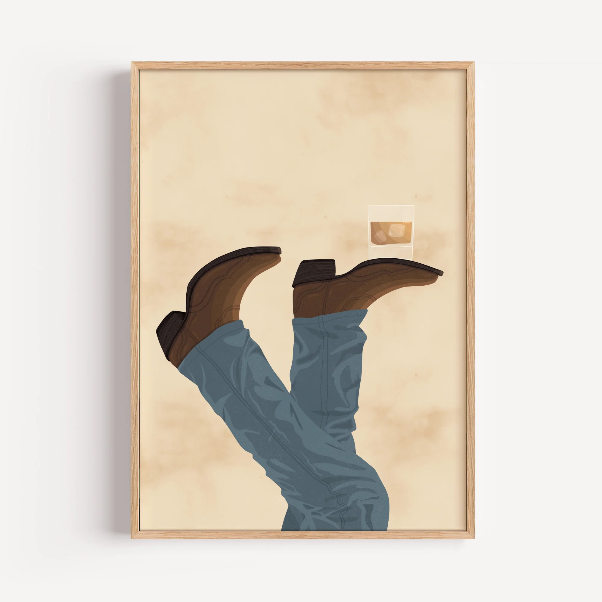 Whiskey In Texas Art Print