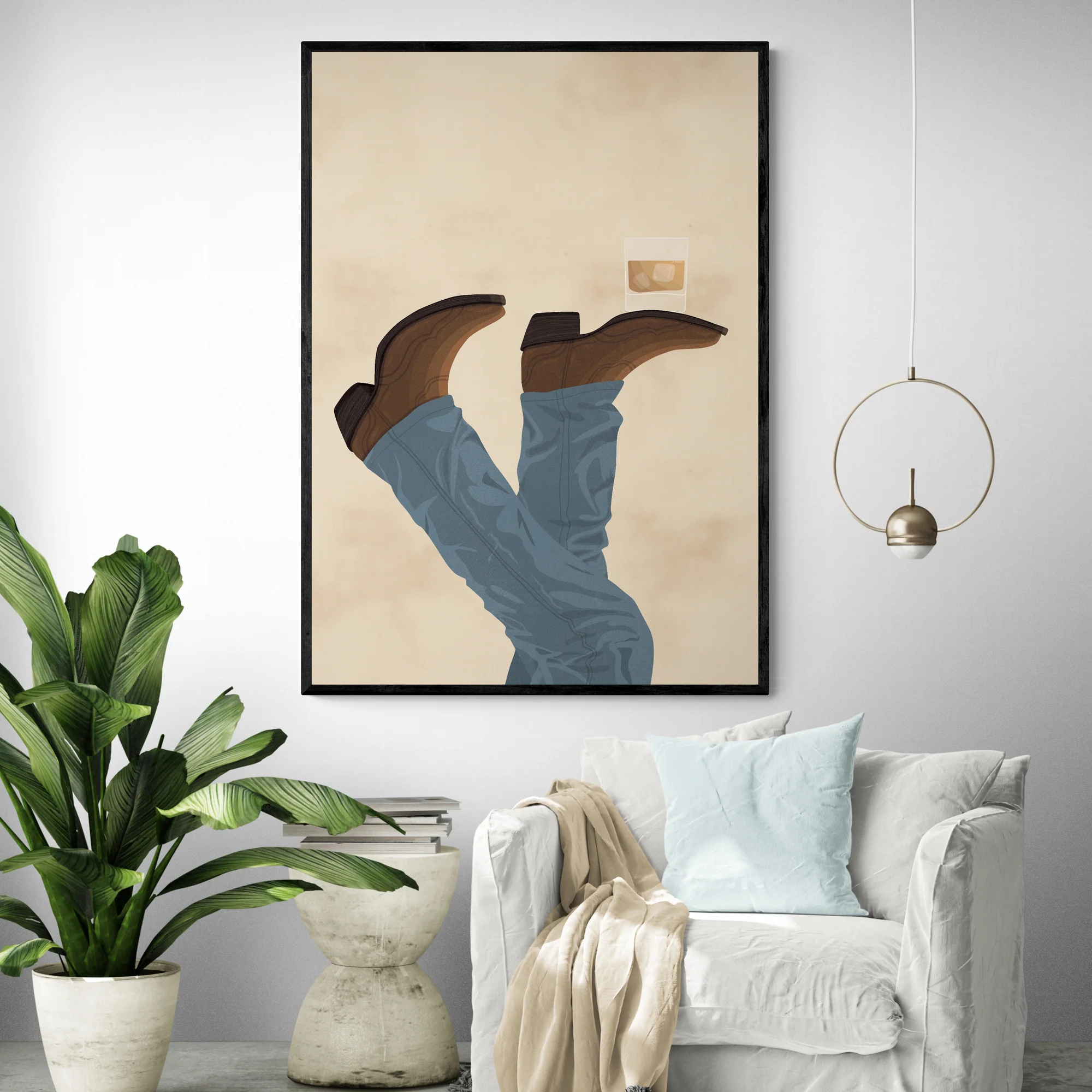 Whiskey In Texas Art Print - Image 2