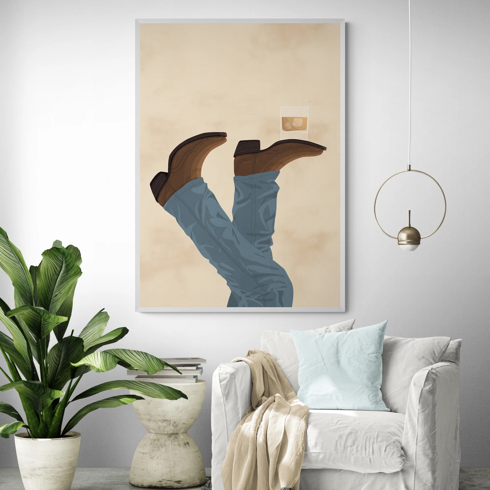 Whiskey In Texas Art Print - Image 3