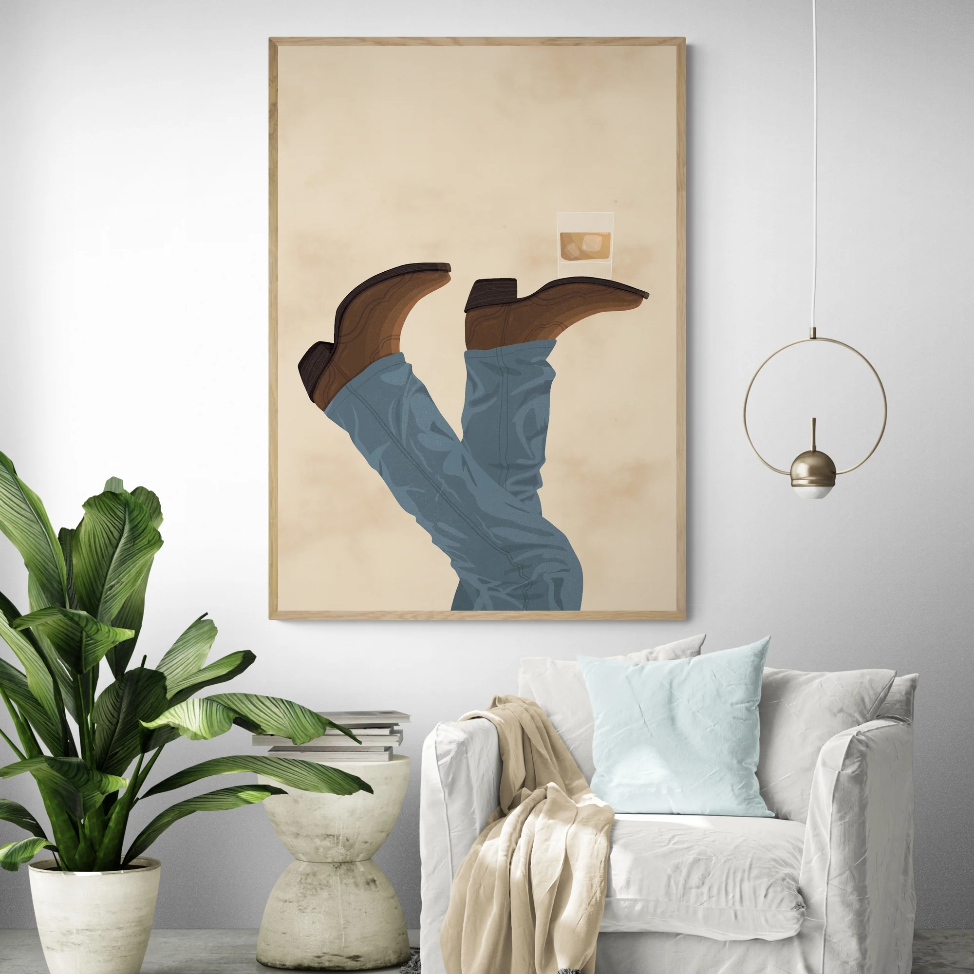 Whiskey In Texas Art Print - Image 4