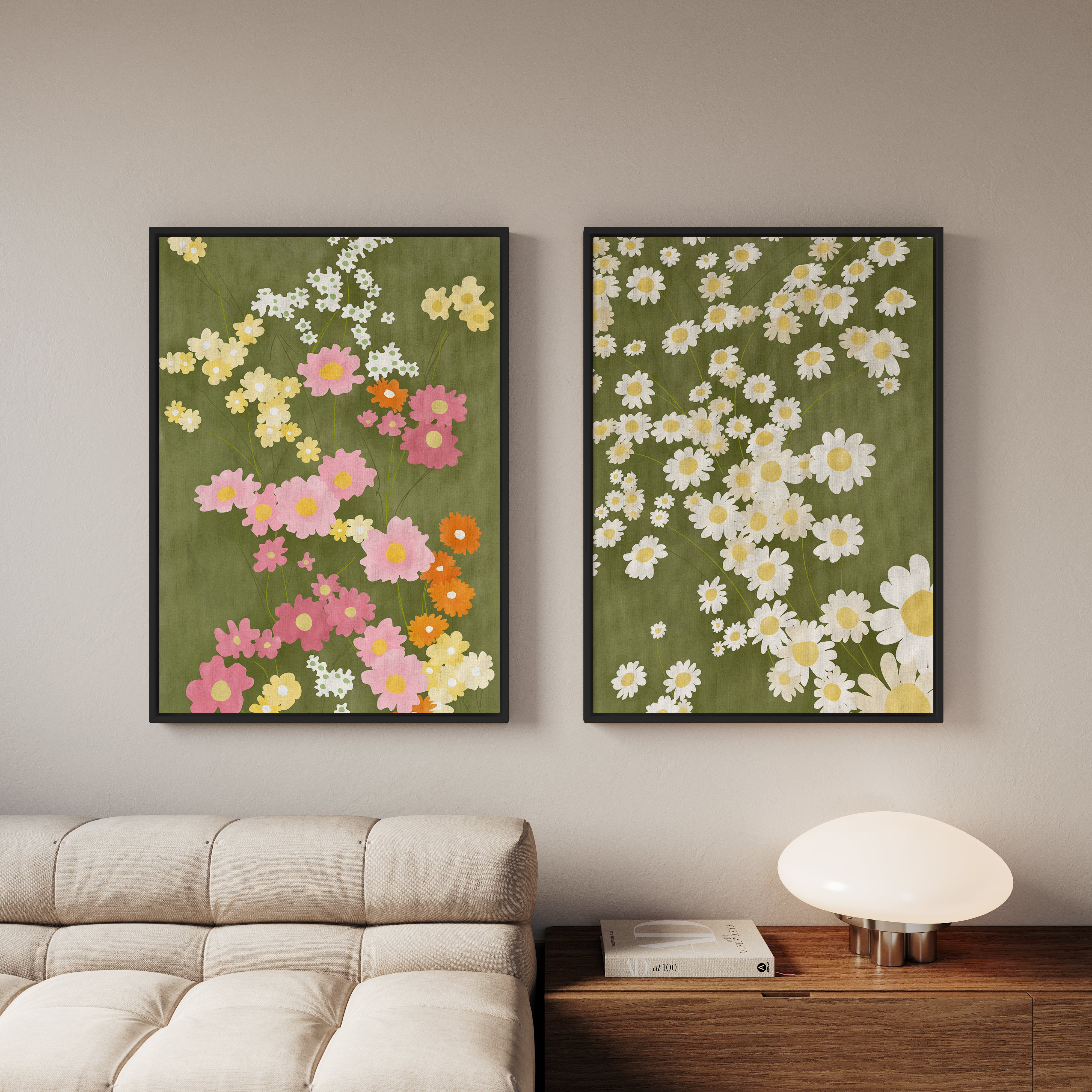 Wildflower Set by Elena Ristova Canvas Art - Image 4