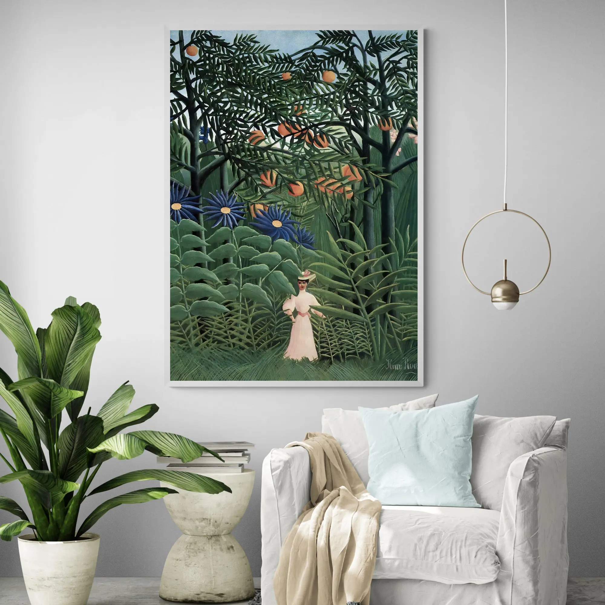 Woman Walking In Forest by Henri Rousseau - Image 2