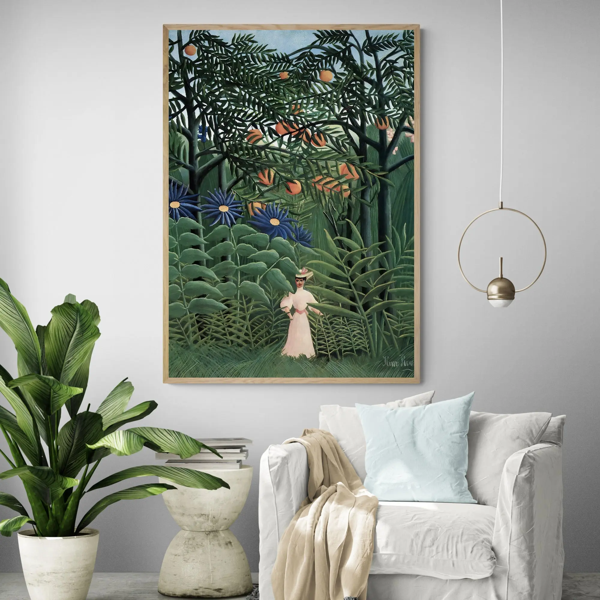 Woman Walking In Forest by Henri Rousseau - Image 3
