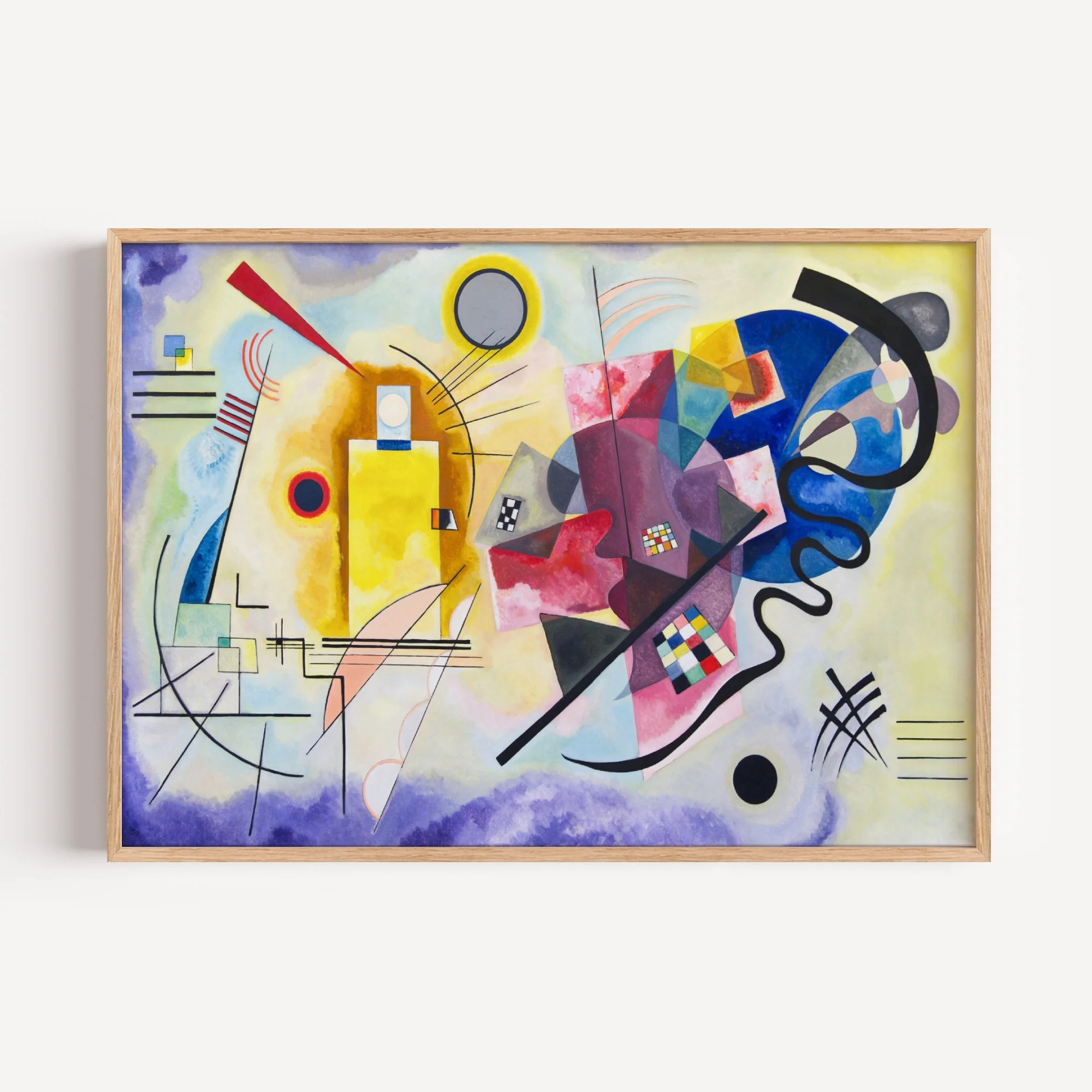 Yellow-Red-Blue Abstract by Wassily Kandinsky
